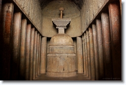 bedsa_caves_20 * chaitya, the prayer hall @ bedsa caves, maharashtra