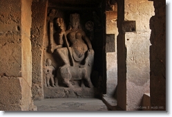 mahisha_mardhini_ellora_cave_17 * Mahishamardhini at cave 17, Ellora Caves, Maharashtra